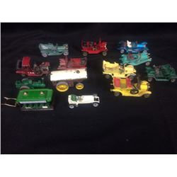 VINTAGE DIE CAST TOY CAR LOT