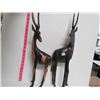 Image 2 : 2-22 inch tall Wood Carved African Gazelles
