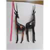 Image 3 : 2-22 inch tall Wood Carved African Gazelles