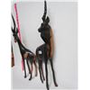 Image 4 : 2-22 inch tall Wood Carved African Gazelles