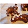 Image 3 : 4 older wooden elephants