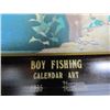 Image 2 : Boy Fishing Calendar Art Norman Rockwell 1935 Coca Cola tray