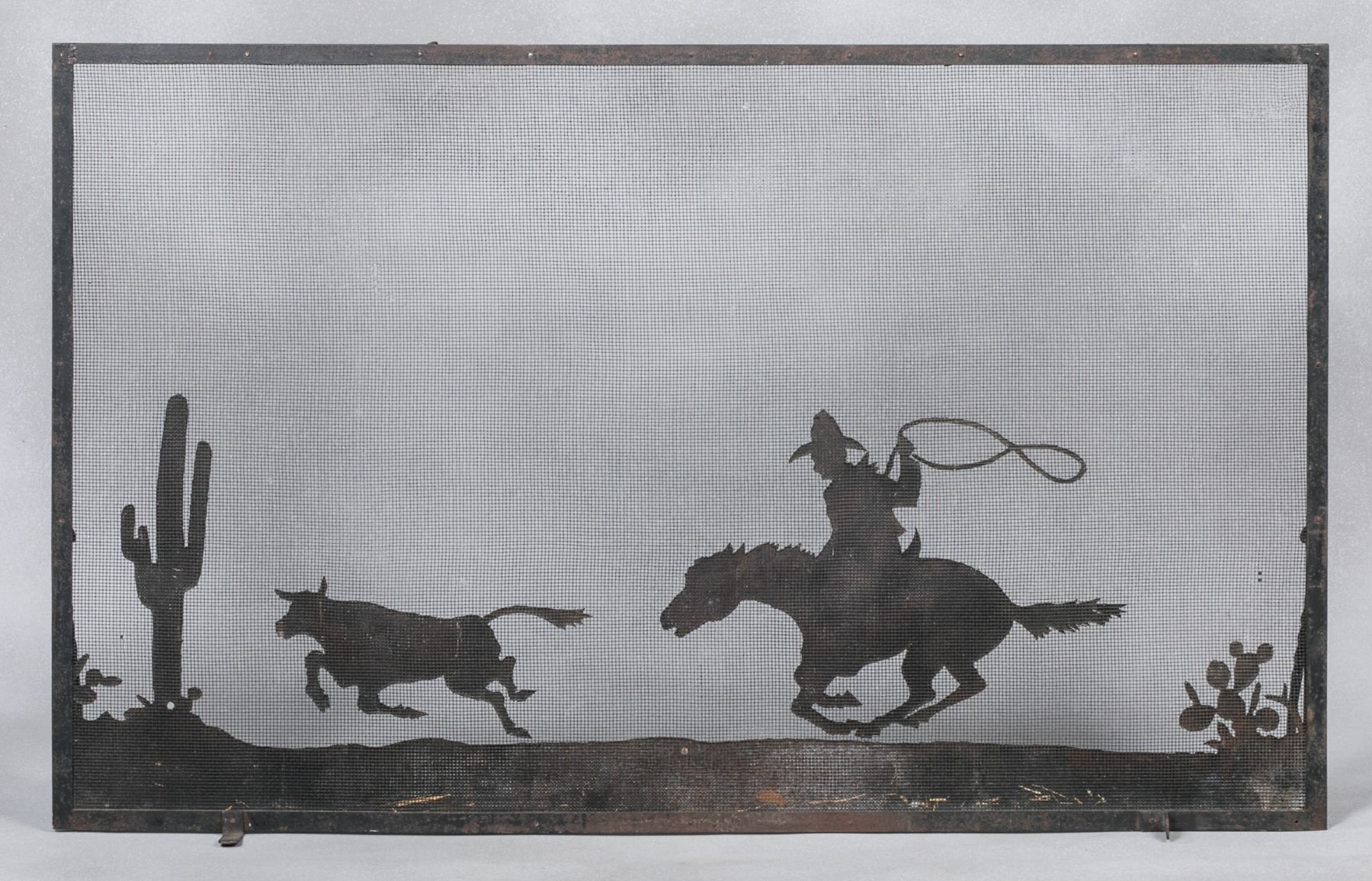 Vintage Thomas Molesworth Style Fireplace Screen