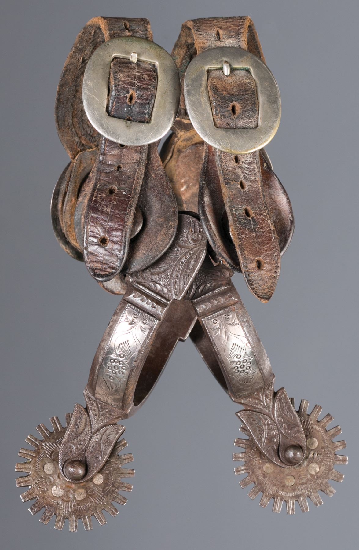 Ornate Vintage Mexican Charro Spurs / Espuelas