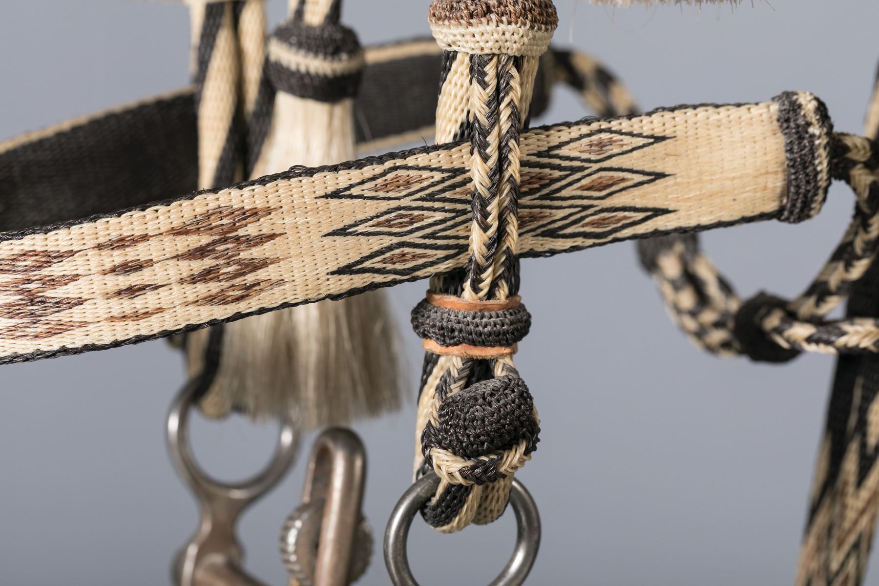 Prison Made Hitched Horsehair Bridle