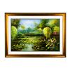 Image 1 : Bridge With Water Lilies Original Oil on Canvas Painting