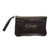 Image 1 : Chloe Black Leather Studded Small Pochette Handbag