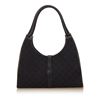 Image 3 : Gucci Black Canvas Jacquard Leather Trim Jackie Bag