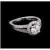 Image 1 : 1.47 ctw Diamond Ring - 14KT White Gold