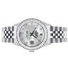 Image 5 : Rolex Mens Stainless Steel MOP Diamond Lugs Datejust Wristwatch