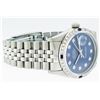 Image 8 : Rolex Stainless Steel Diamond And Sapphire DateJust Men's Watch