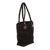 Image 2 : Gucci Black Monogram Canvas Leather Trim Tote Handbag