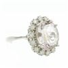 Image 3 : 5.18 ctw Morganite and Diamond Ring - 14KT White Gold