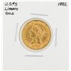 Image 1 : 1882 $5 Liberty Head Half Eagle Gold Coin