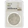 Image 1 : 1885 NGC MS63 Morgan Silver Dollar