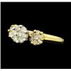 Image 1 : 0.90 ctw Diamond Ring - 14KT Yellow And White Gold