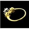 Image 3 : 0.90 ctw Diamond Ring - 14KT Yellow And White Gold