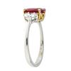 Image 2 : 1.76 ctw Ruby and Diamond Ring - 18KT White and Yellow Gold