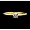 Image 2 : 0.35 ctw Diamond Solitaire Ring - 14KT Yellow Gold