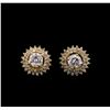 Image 1 : 2.46 ctw Diamond Earrings - 14KT Yellow Gold