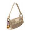 Image 3 : Fendi Metallic Gold Purple Fabric Leather Borsa Compilatior Shoulder Bag