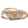Image 4 : Fendi Metallic Gold Purple Fabric Leather Borsa Compilatior Shoulder Bag