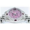 Image 3 : Rolex Stainless Steel VVS Diamond and Ruby DateJust Ladies Watch