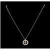 Image 1 : Roberto Coin 0.71 ctw Diamond And Ruby Pendant & Chain - 18KT White Gold