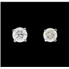 Image 1 : 1.04 ctw Diamond Earrings - 14KT White Gold