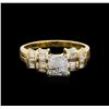 Image 2 : 1.20 ctw Diamond Ring - 14KT Yellow Gold