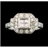 Image 2 : 0.50 ctw Diamond Ring - 14KT White Gold