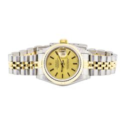 Rolex 18KT Yellow Gold and Stainless Steel Ladie's Oyster Perpetual Datejust