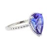 Image 1 : 2.77 ctw Tanzanite Ring - 14KT White Gold