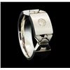 Image 4 : 0.26 ctw Diamond Band - 18KT White Gold