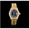 Image 1 : Rolex President 18KT Gold Diamond DateJust Ladies Watch