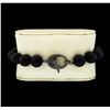 Image 3 : Silver Bead Bracelet with Diamond Clasp