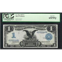 1899 $1 Black Eagle Silver Certificate Note Fr.226a PCGS Gem New 65PPQ