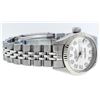 Image 3 : Rolex Ladies Stainless Steel Silver Diamond and White Gold Datejust Wristwatch