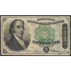 March 3, 1863 Fifty Cent 4th Issue Fractional Note