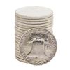 Image 2 : Roll of (20) 1961 Brilliant Uncirculated Franklin Half Dollar Coins