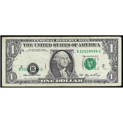 2006 $1 Federal Reserve Note Shift ERROR