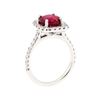 Image 4 : 14KT White Gold 2.10ct Ruby and Diamond Ring