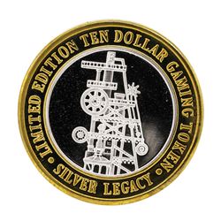 .999 Silver Silver Legacy Reno, Nevada $10 Casino Limited Edition Gaming Token