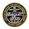Image 2 : .999 Silver Silver Legacy Reno, Nevada $10 Casino Limited Edition Gaming Token