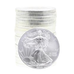 Roll of (20) 2008 $1 American Silver Eagle Brilliant Uncirculated Coins