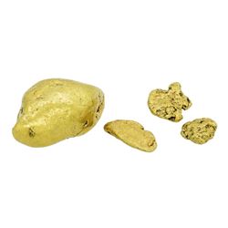 Lot of (4) Alaskan Gold Nuggets 8.94 Grams