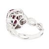 Image 3 : 14KT White Gold 2.67ct Ruby and Diamond Ring