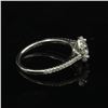 Image 3 : 14KT White Gold 0.63ctw Natural Diamond Solitaire Engagement Ring