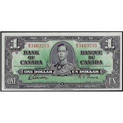 1937 $1 Bank of Canada Note