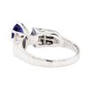 Image 3 : 14KT White Gold 1.04ct Sapphire and Diamond Ring